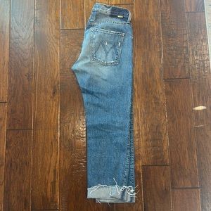 MOTHER The Scrapper Cuff Ankle Fray Take Me Higher Size 28